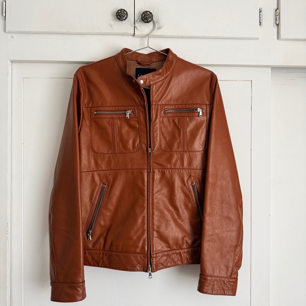 Sisley Brown Leather Jacket